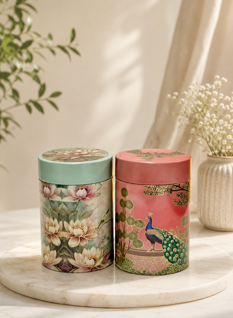 Printed air tight container - 4 Inch (Assorted)