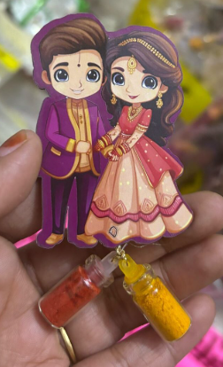Couple MDF Manjal kumkum (With Magnet)